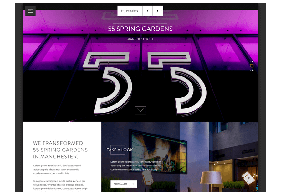 Gothetolikona created the website for construction company ARCO to present their services